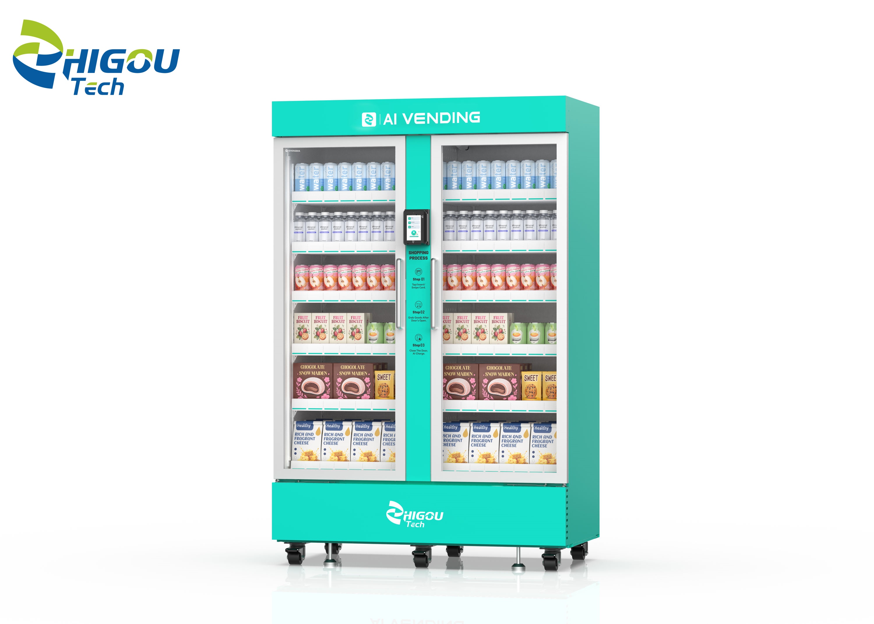 1130L AI Vision Vending Machine with Single System